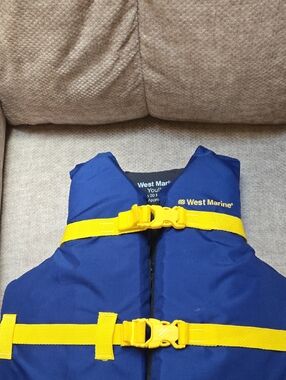 West Marine Youth Life Jacket - Blue/Yellow